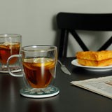 EMERGE Double Wall Transparent Clear Glass, 150 ML