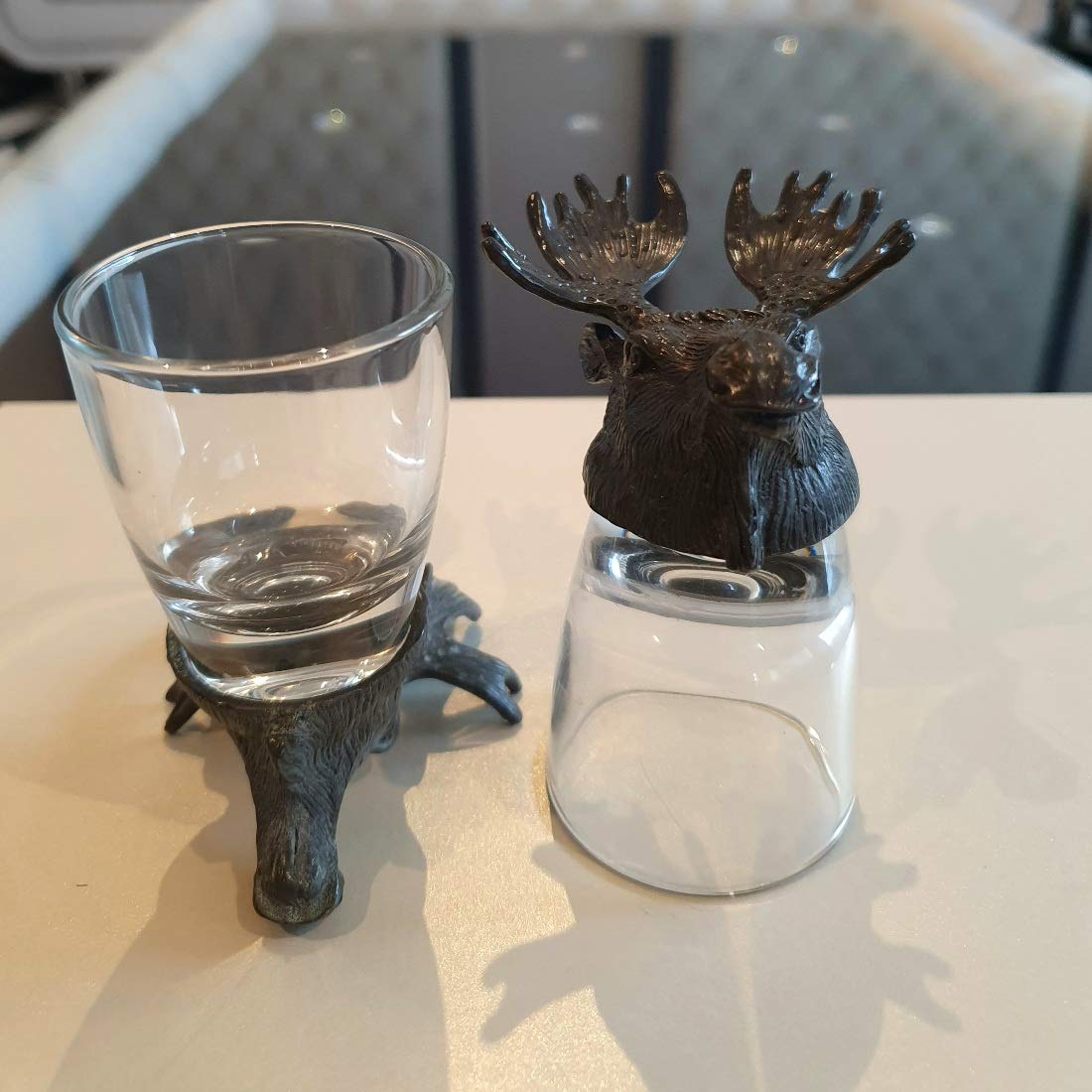 Emerge Animal Shaped Vodka Shot Glass, Set of 2
