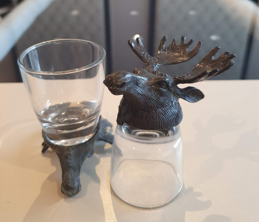 Emerge Animal Shaped Vodka Shot Glass, Set of 2