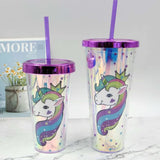 Emerge Plastic Tumbler with Lid - Multicolour, 500ml