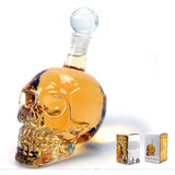 Emerge Crystal Skull Head Vodka Bottle Wine Vodka Decanter (550 ML - Empty)