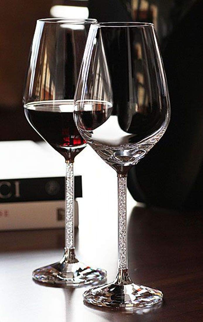 Emerge Crystalline Wine Glasses, 350 ml Set of 2 (Wine Glass)