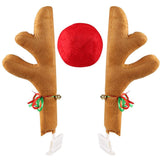 Emerge Car Reindeer Antlers and Reindeer Nose Pack of 3