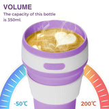 EMERGE Collapsible Travel Coffee Mug 350 ML- 87 * 87 * 140 MM (Purple)