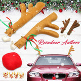 Emerge Car Reindeer Antlers and Reindeer Nose Pack of 3