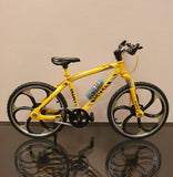 Emerge Scale Miniature Die-Cast Yellow Racing Bicycle