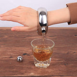 EMERGE Bracelet Bangle Flask 304 Stainless Steel Silver Wrist Flasket with Lid