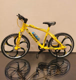 Emerge Scale Miniature Die-Cast Yellow Racing Bicycle