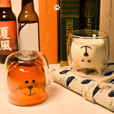 EMERGE Double Wall Transparent Tea Coffee bear Mug