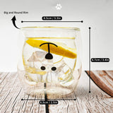 EMERGE Double Wall Transparent Tea Coffee bear Mug