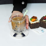 EMERGE Double Wall Transparent Tea Coffee bear Mug