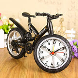 Emerge Plastic Miniature Bicycle Shape Clock (Black)