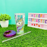 Unicorn Holographic Tumbler Sipper