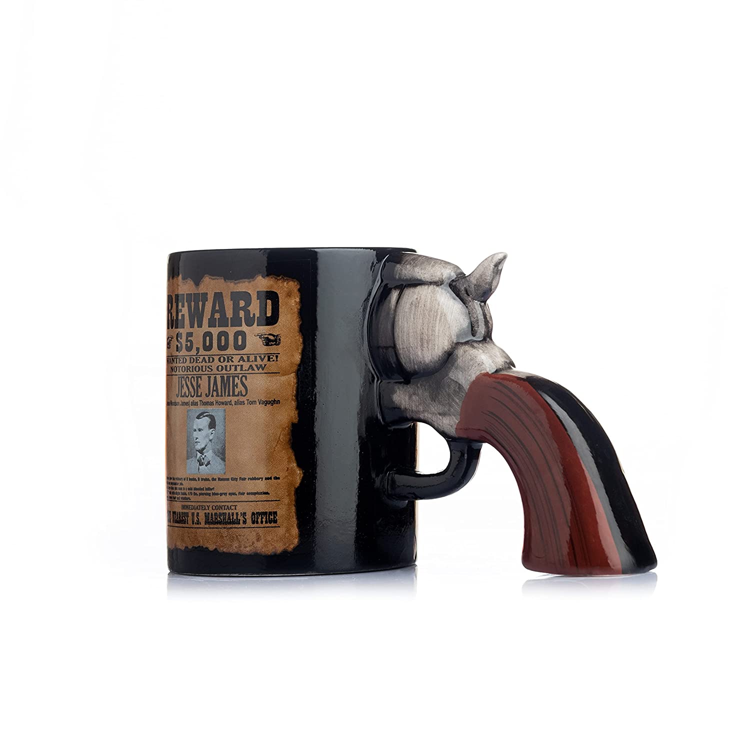 EMERGE Silver Gun Mug Tea Coffee Mug 250ml