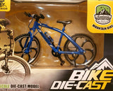 Emerge Scale Miniature Die-Cast Blue Racing Bicycle