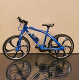 Emerge Scale Miniature Die-Cast Blue Racing Bicycle