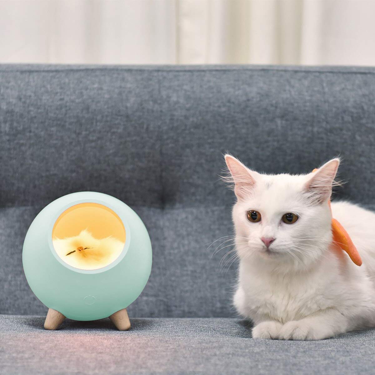 EMERGE Wooden Aesthetic Cat Pet House LED Lamp Emergestores